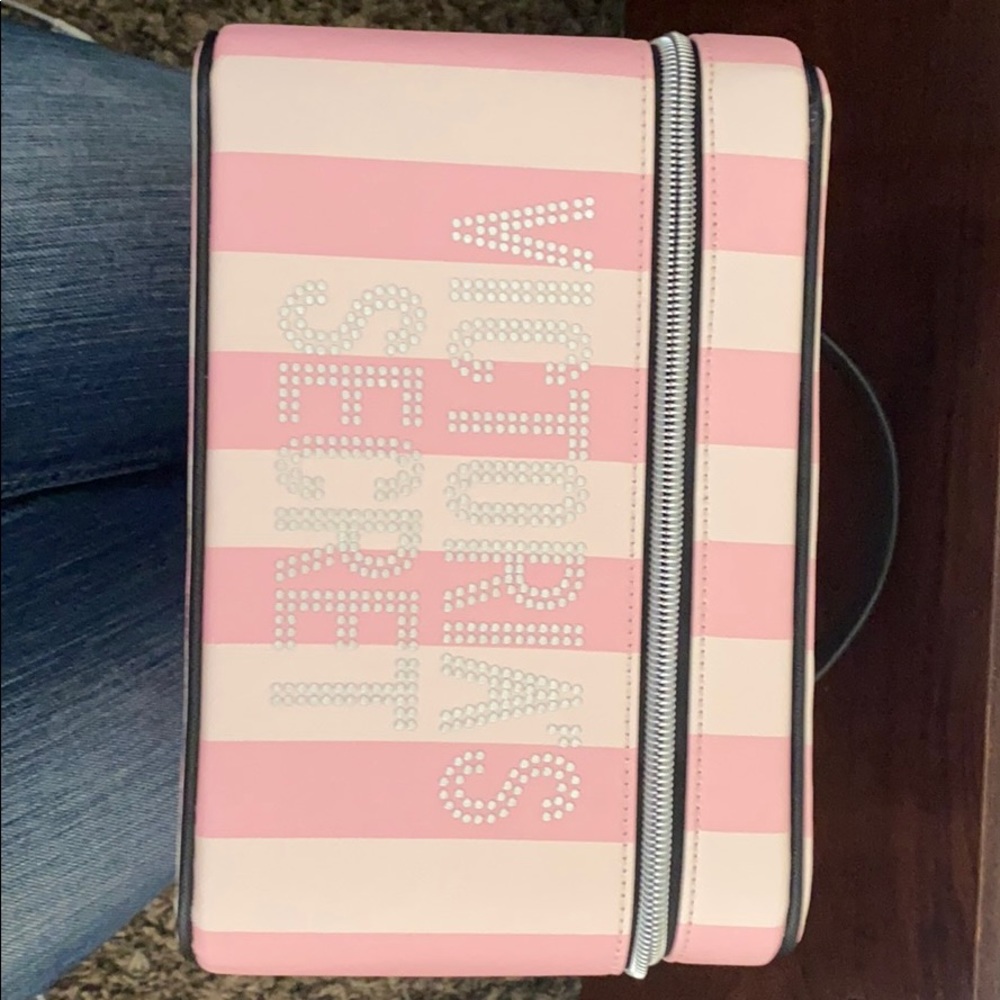 Victoria’s Secret Striped Train Case